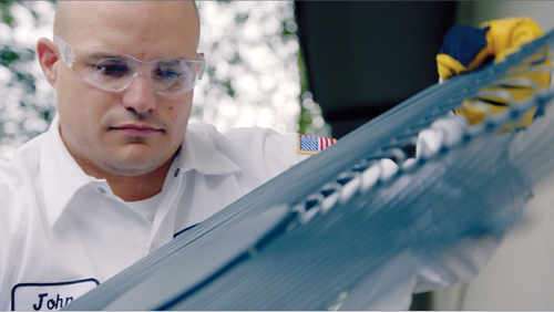 Service Mind One Hour Tech repairing hvac unit in Daytona, FL